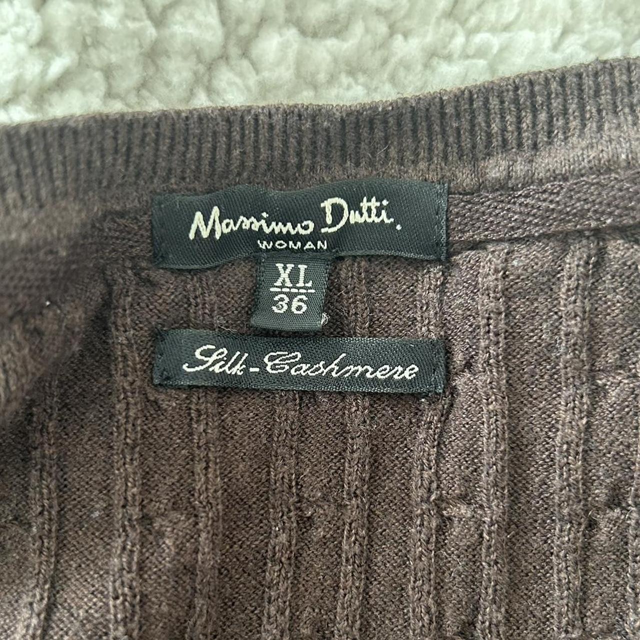 vintage 90s/early 2000s massimo dutti silk-cashmere... - Depop