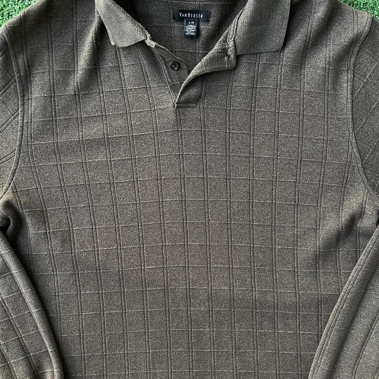 Van Heusen Men's Brown and Green Polo-shirts (3)