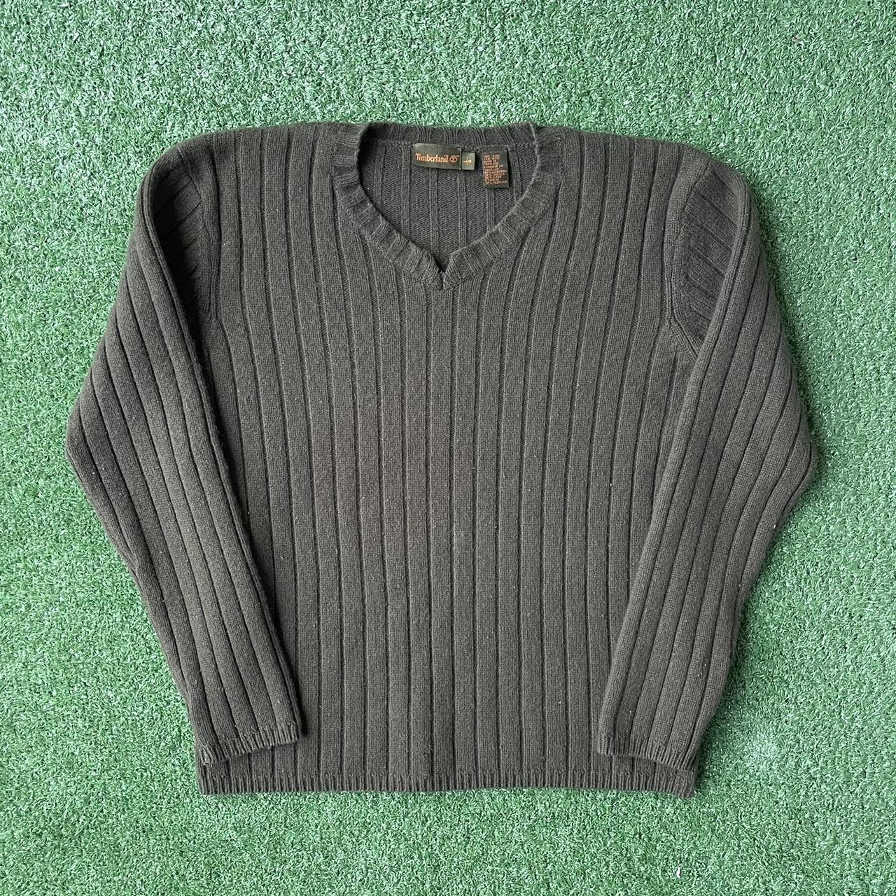 Timberland Wool Knit Sweater Forest green Depop