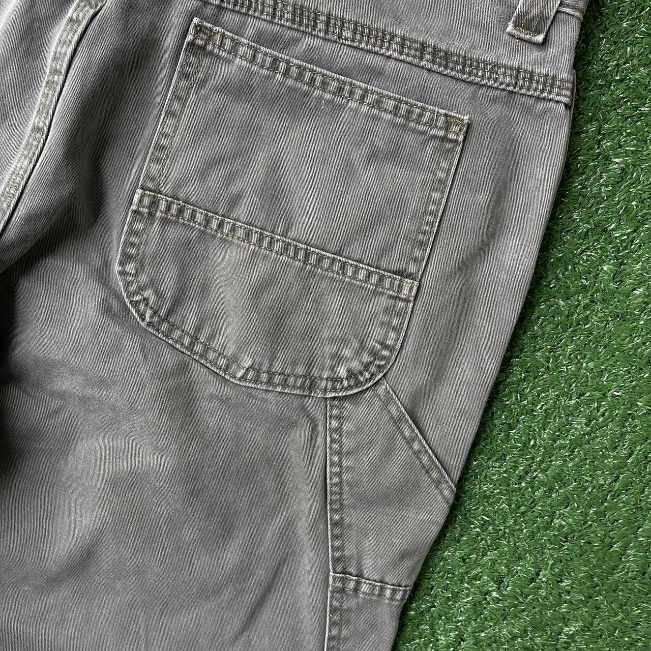 Vintage Lee Carpenter Pants Stone grey/green... - Depop