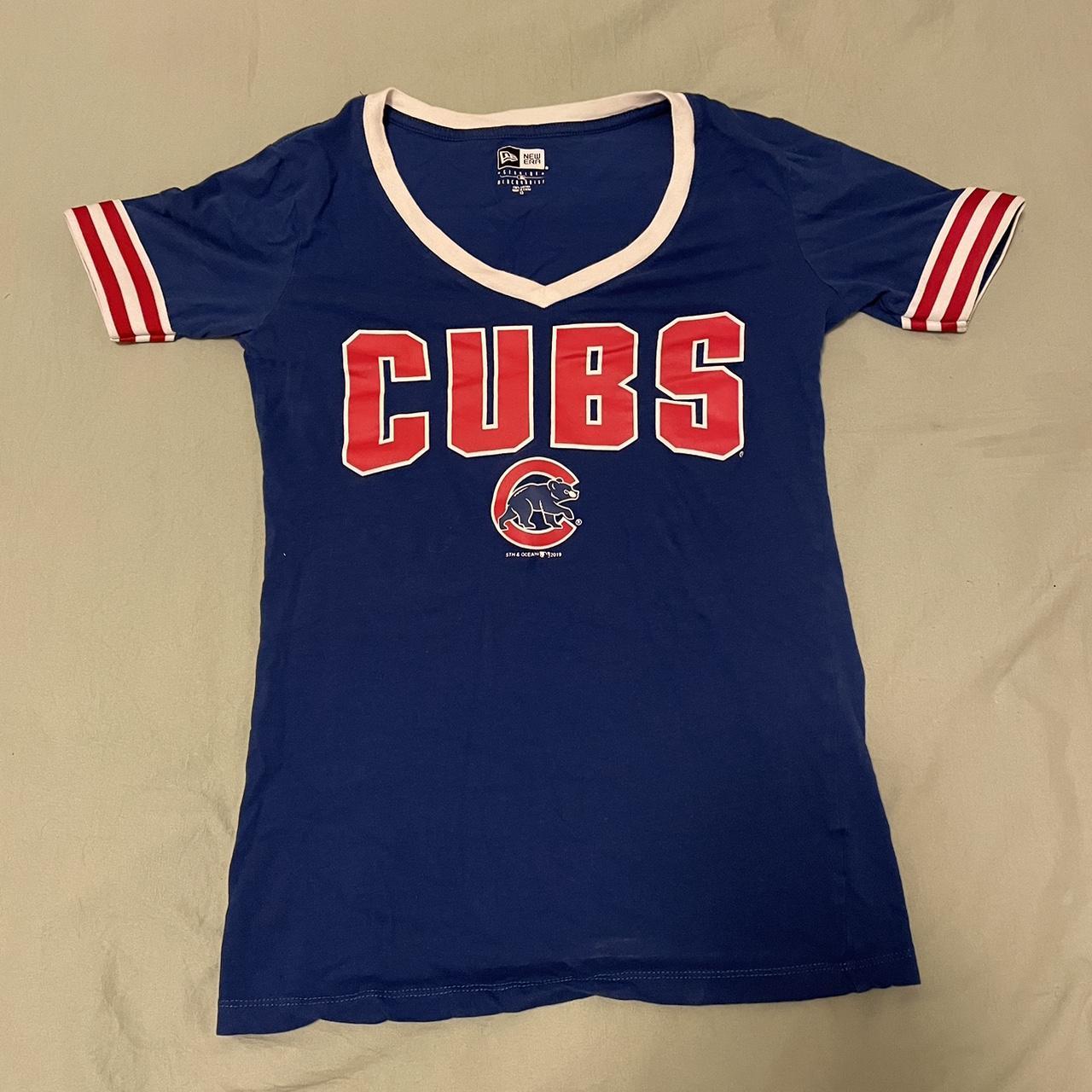 New Era Women's Chicago Cubs Blue T-Shirt