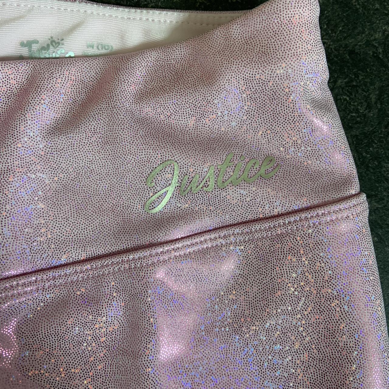 Justice pink glitter dance shorts Only worn once... Depop
