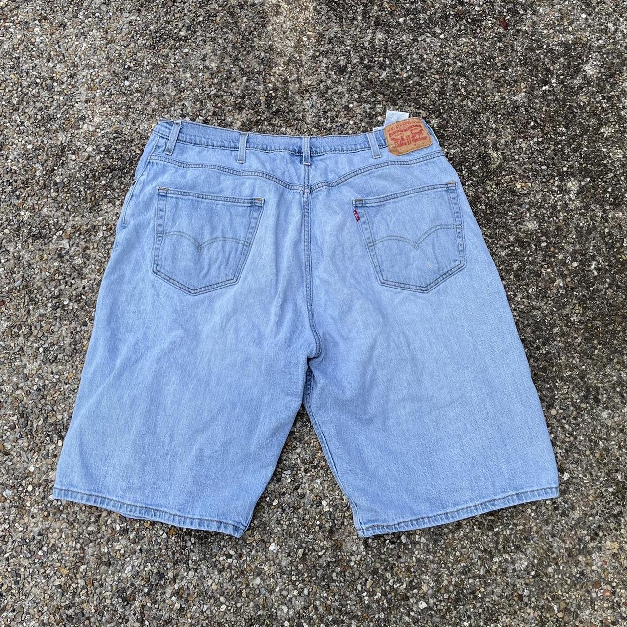 Levi Blue jeans shorts 40x36 Nice wash Depop