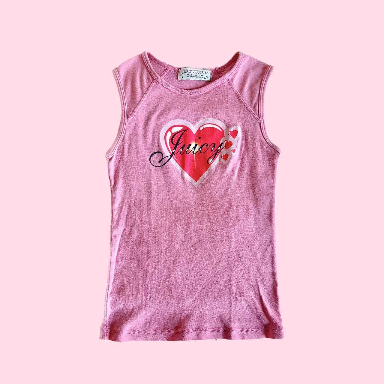 Juicy Couture Women's Pink and Red Vest | Depop