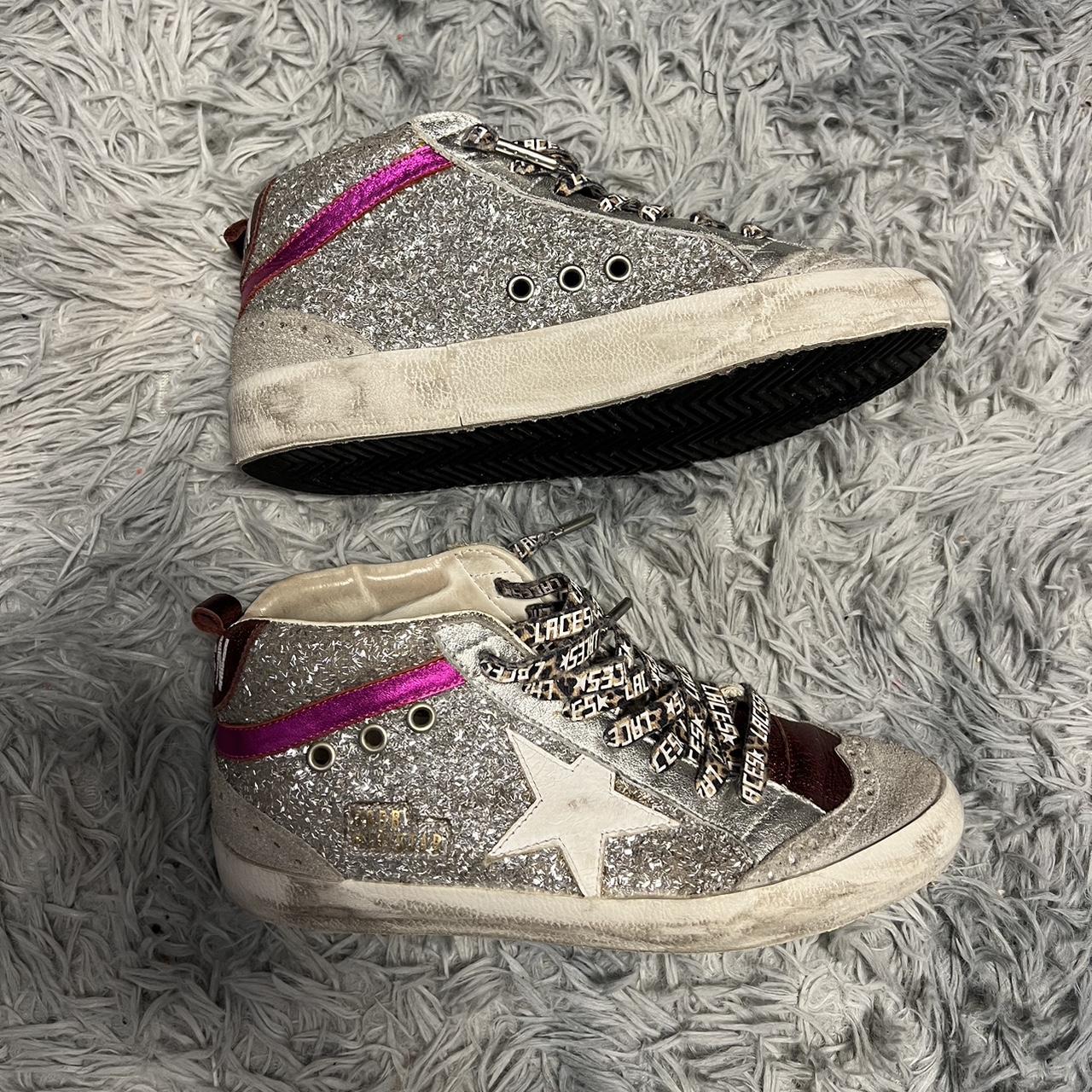 Golden goose mid star hot sale pink