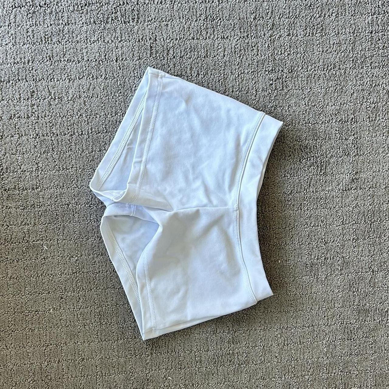 CAPEZIO SHORTS capezio white dance shorts/booty shorts - Depop