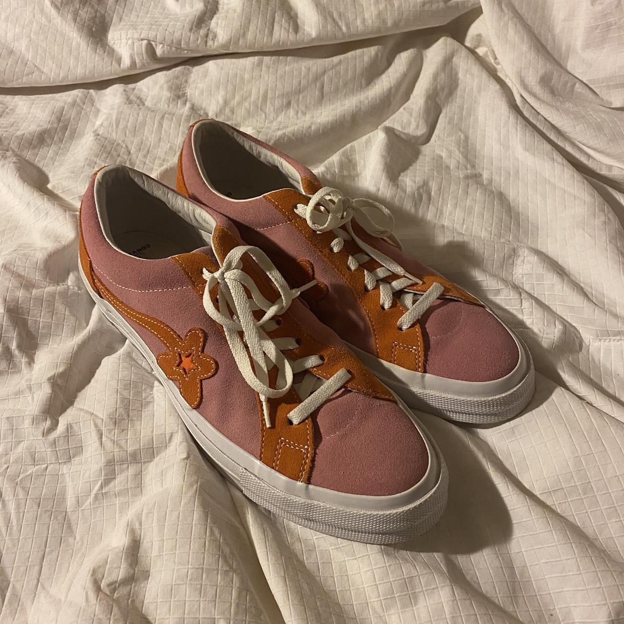 Converse fleur orange hot sale