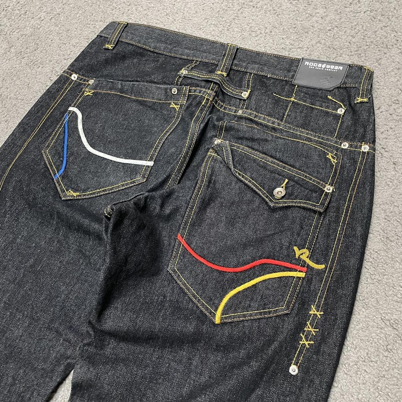 Vintage Rocawear Jeans Mens 36x31 Black Baggy | Depop