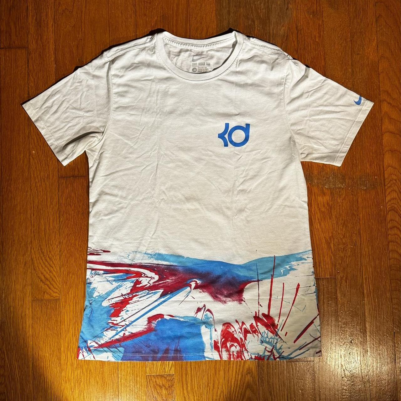 Nike Kd Paint Splatter Tie Dye shirt Size