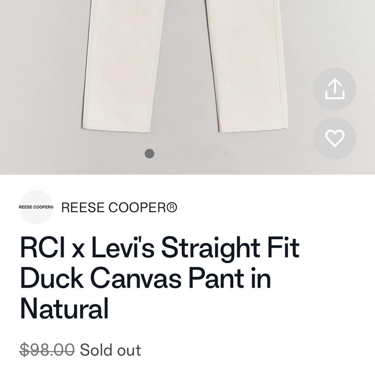 Reese Cooper x Levi’s Straight Fit Duck Canvas Pants... Depop