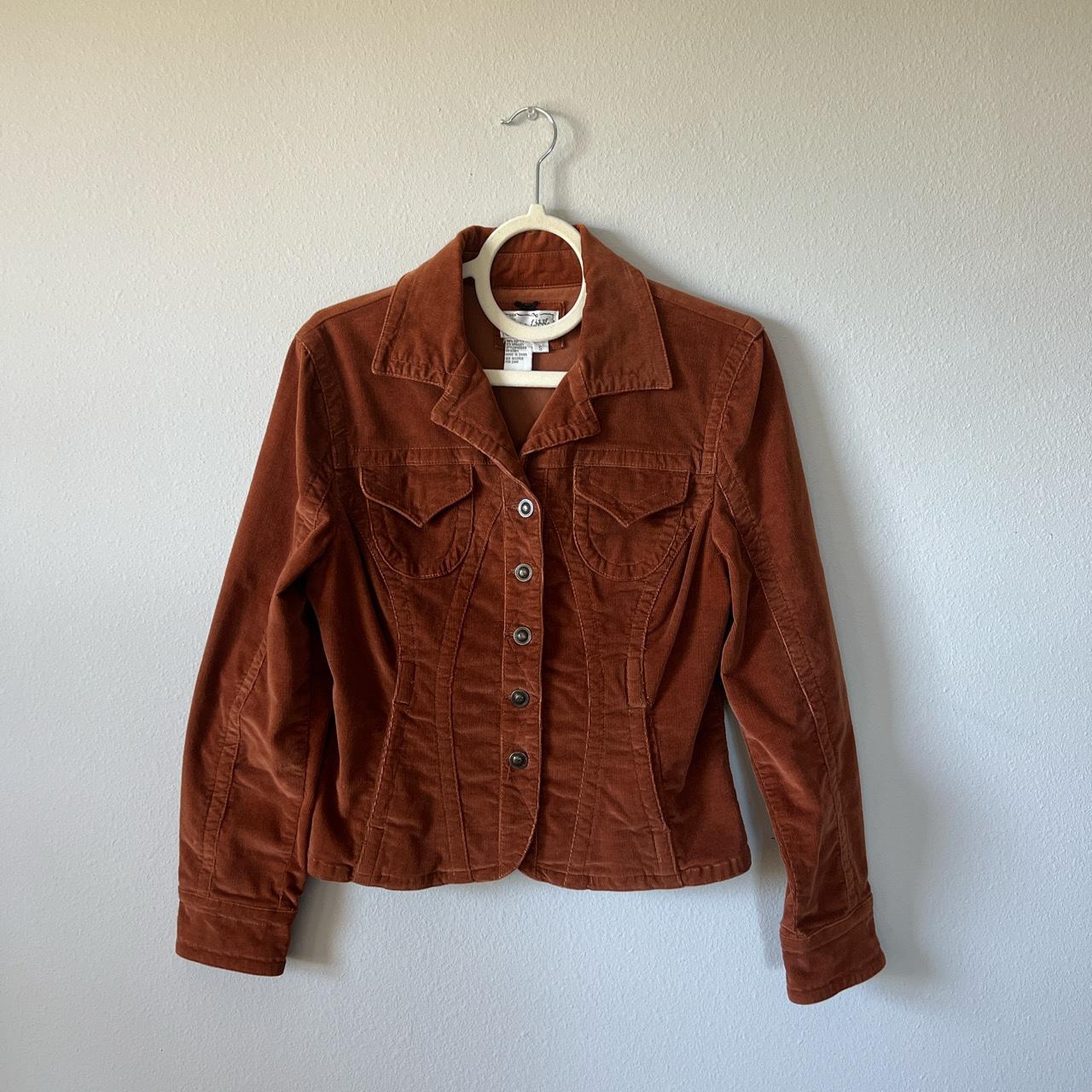 Rust colored hot sale corduroy jacket