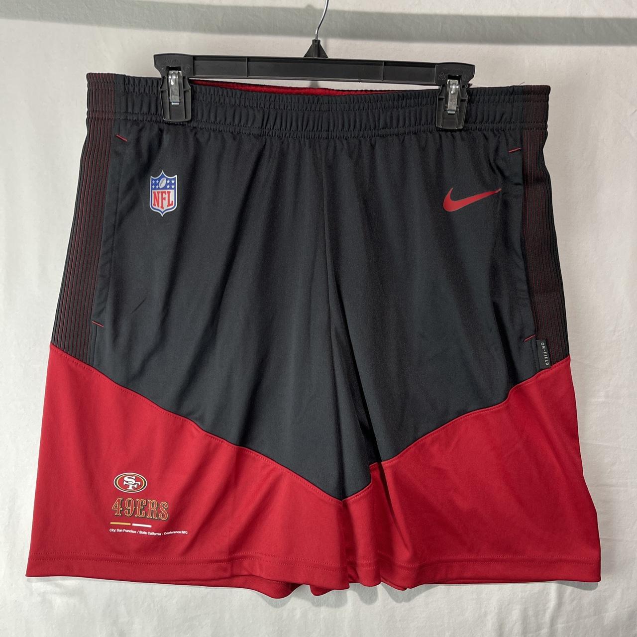 San Francisco 49ers Dri-FIT Primary Lockup Men's Shorts Size XL New  Nike NFL