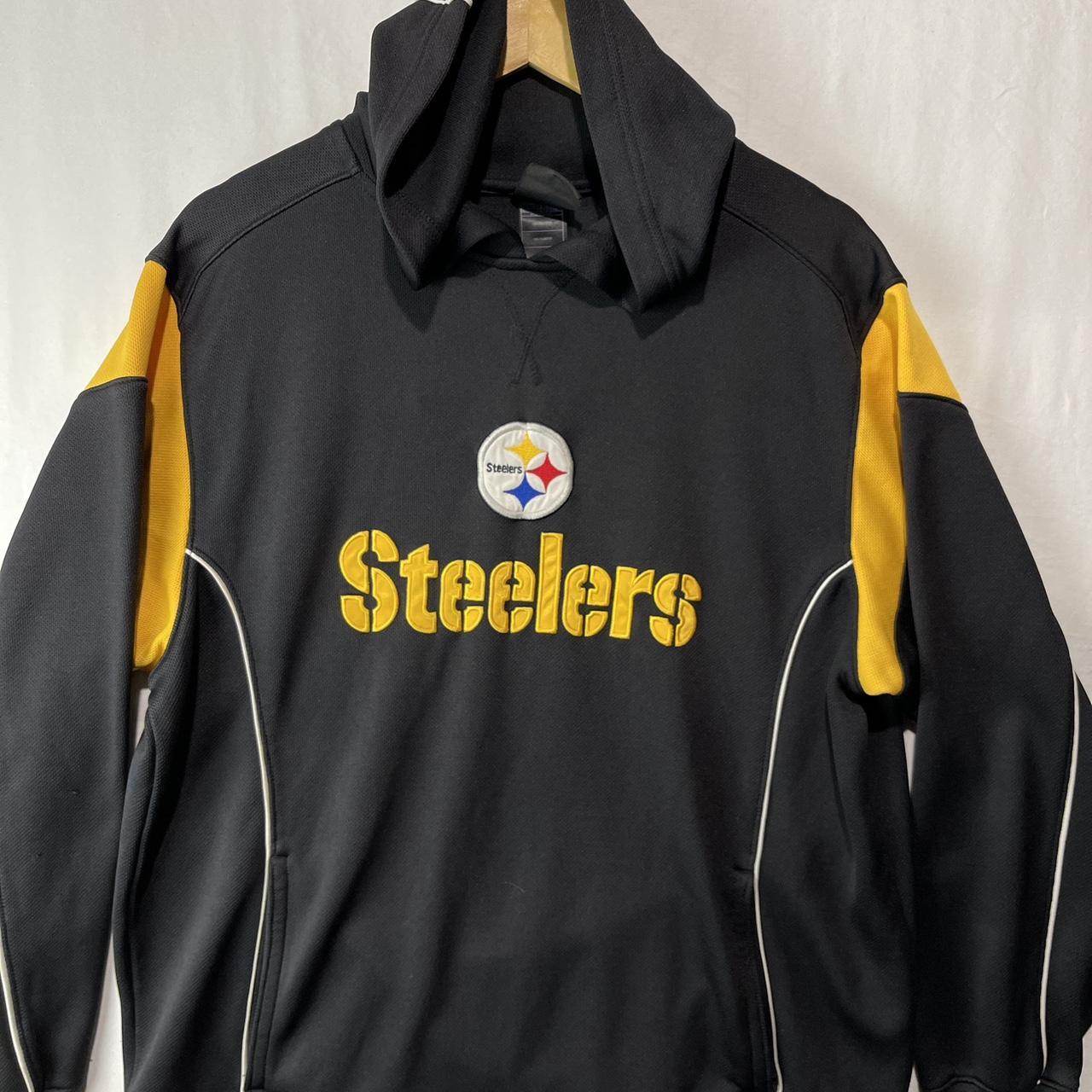 Vintage Reebok Pittsburgh Steelers hoodie Size - Depop