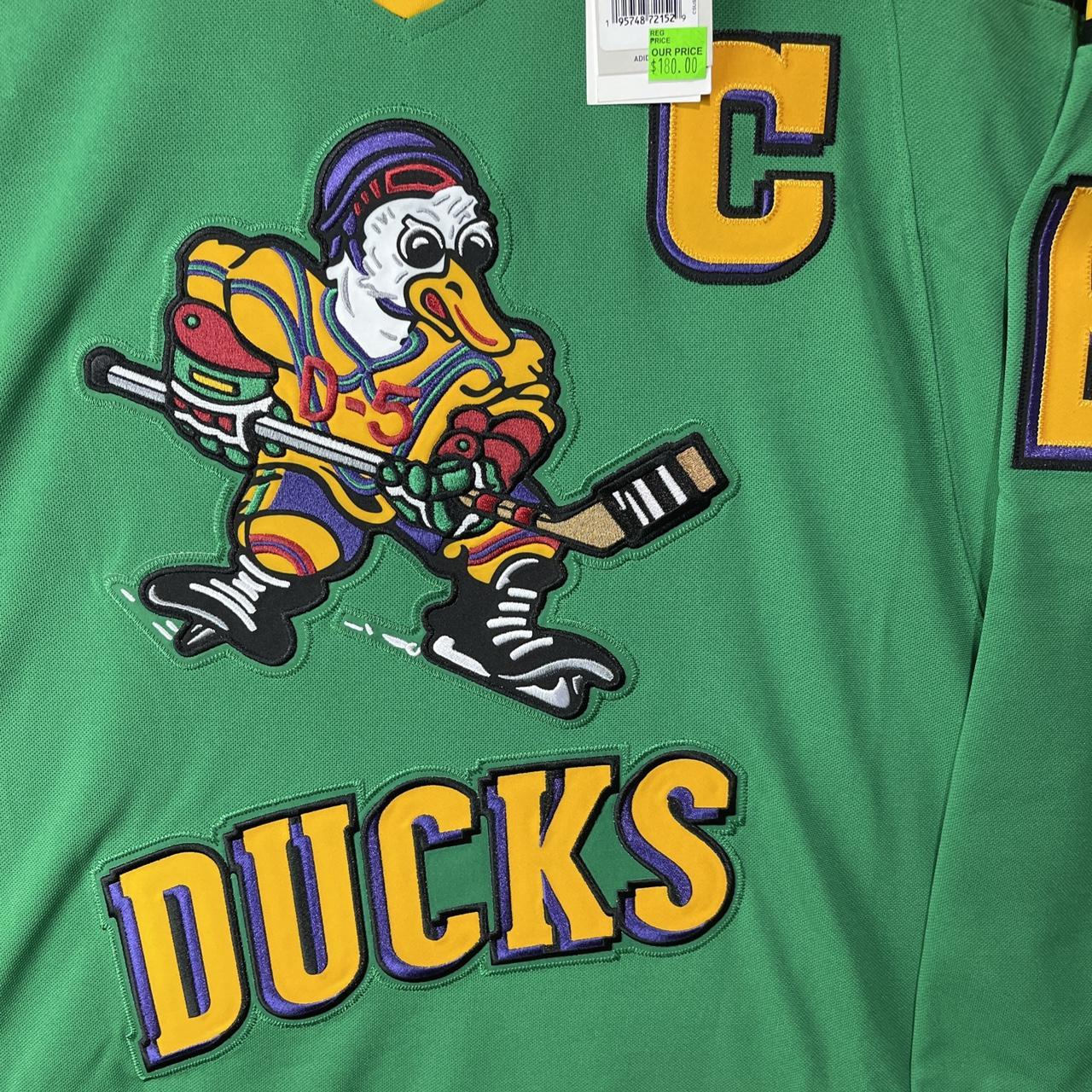 Adidas Authentic Charlie Conway Mighty Ducks Disney Hockey Jersey