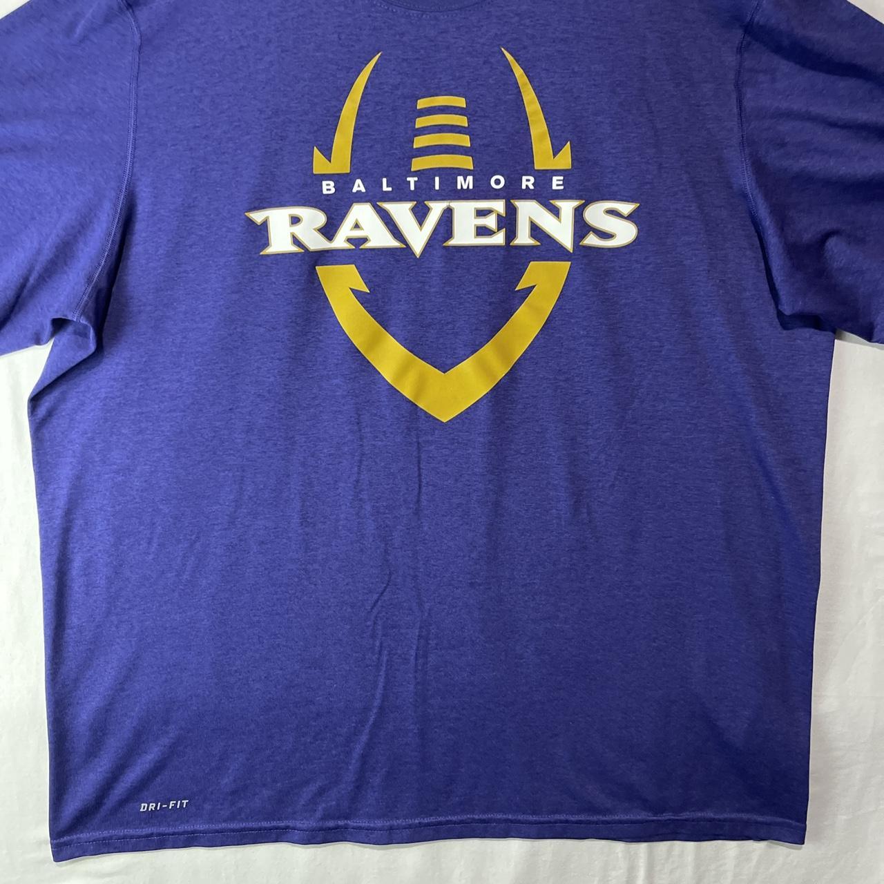 Nike NFL Team Apparel Women's Shirt Baltimore Ravens - Depop