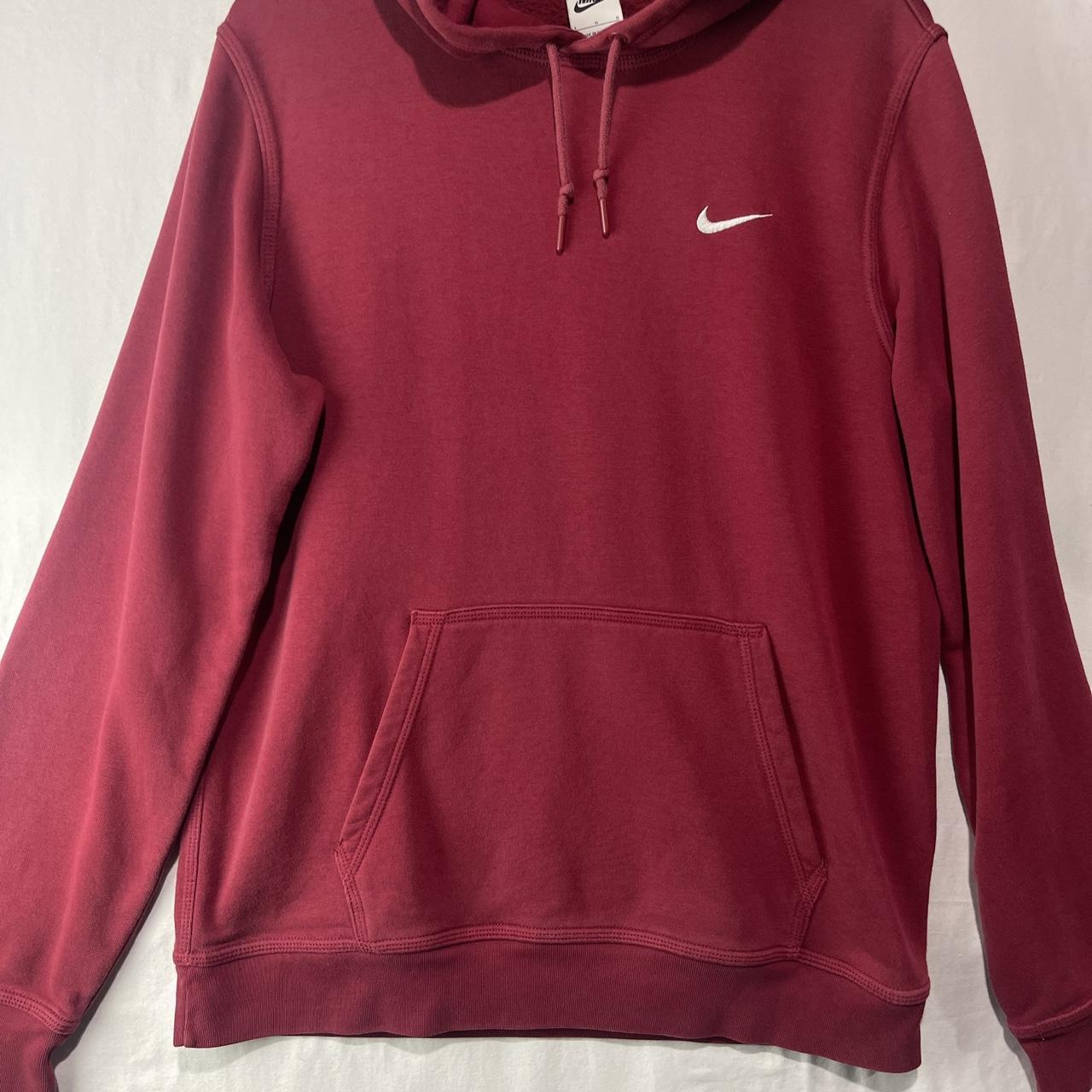 Nike Sportswear Club Fleece Maroon Burgundy Hoodie... - Depop