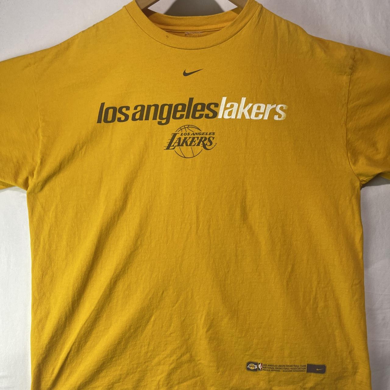 Vintage Nike Center Swoosh Los Angeles Lakers - Depop