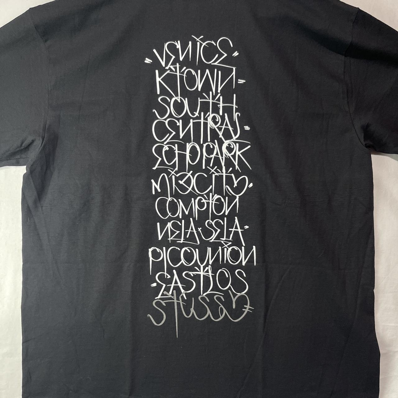 Stussy x Born X Raised Handstyles Graphic T-shirt... - Depop