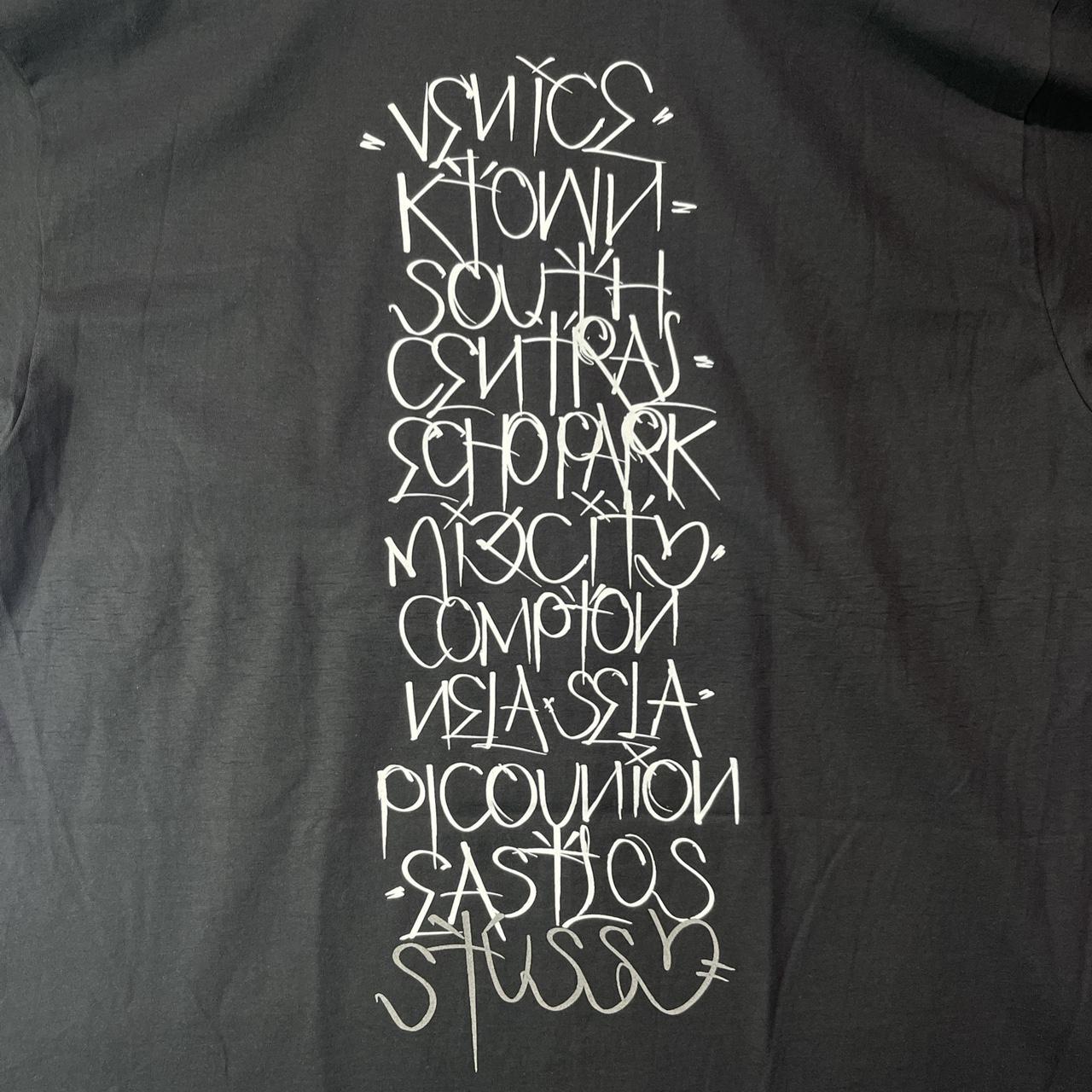 Stussy x Born X Raised Handstyles Graphic T-shirt... - Depop