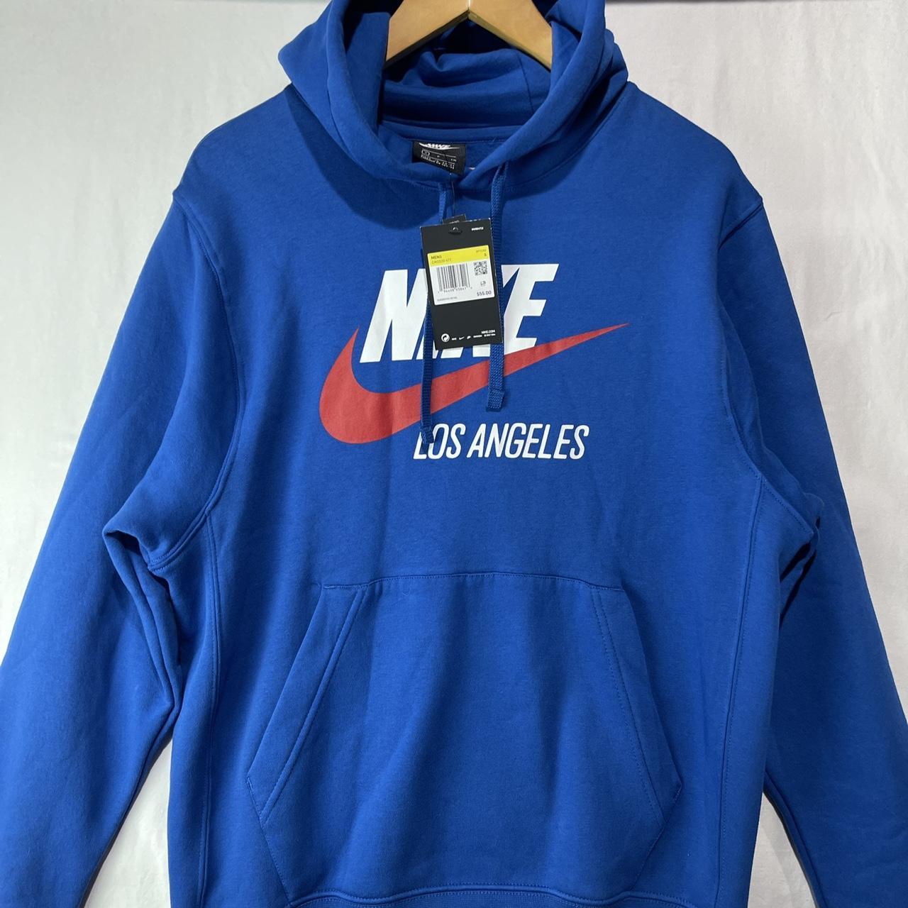 Nike red 2024 and blue hoodie