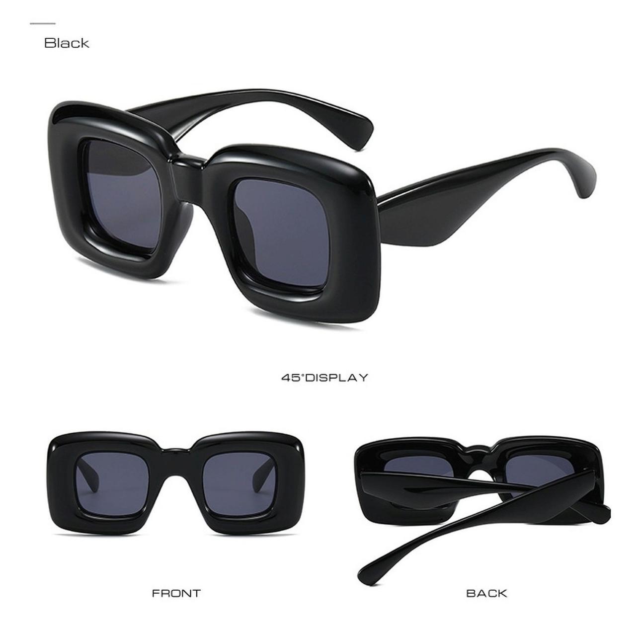 Men's Black and Grey Sunglasses Depop