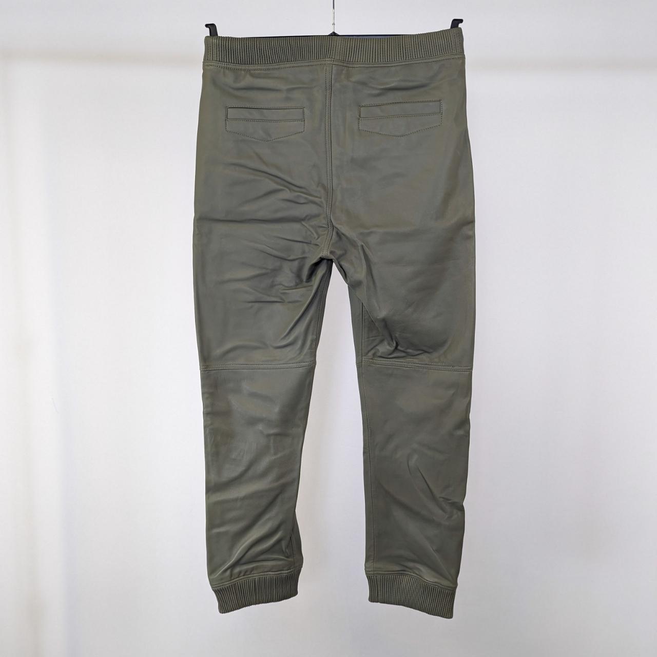 Men's ZARA SRPLS 100% Leather Joggers, avail in size | Depop