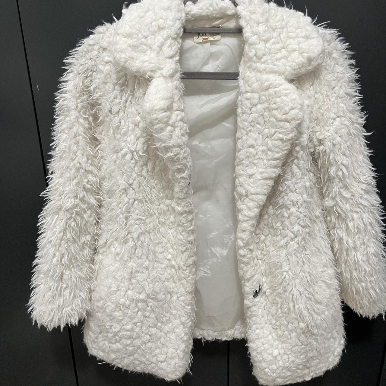 Target white fur clearance coat