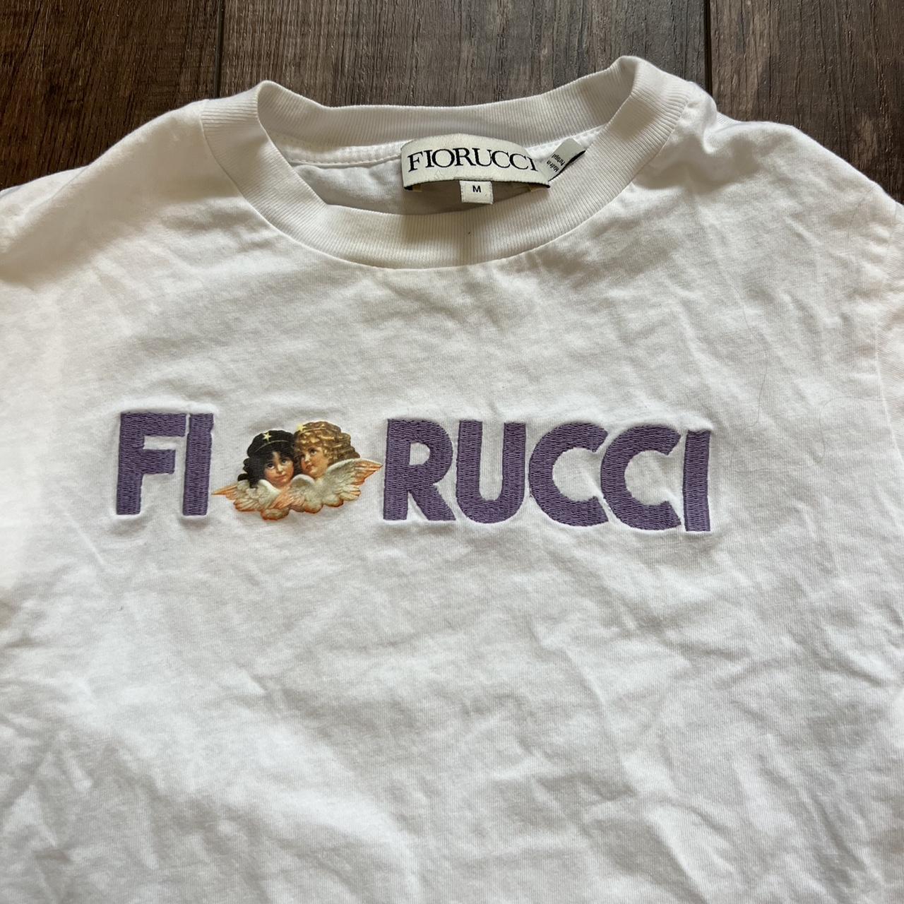 Fiorucci Women's White and Purple T-shirt (2)