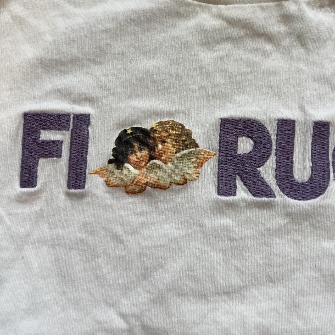 Fiorucci Women's White and Purple T-shirt (3)