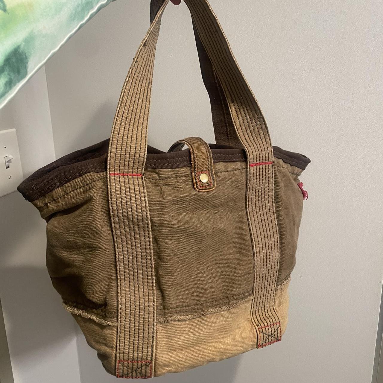 Gap Women's Brown and Tan Bag | Depop