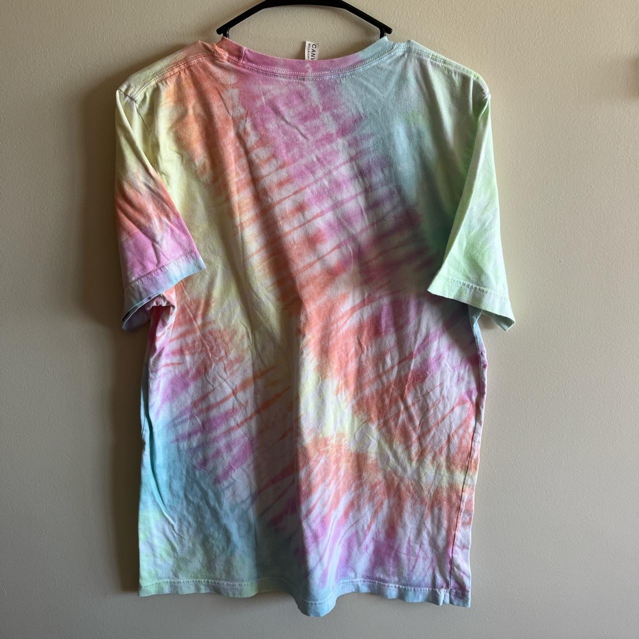 Handmade pastel rainbow tye dye shirt!! Super... - Depop