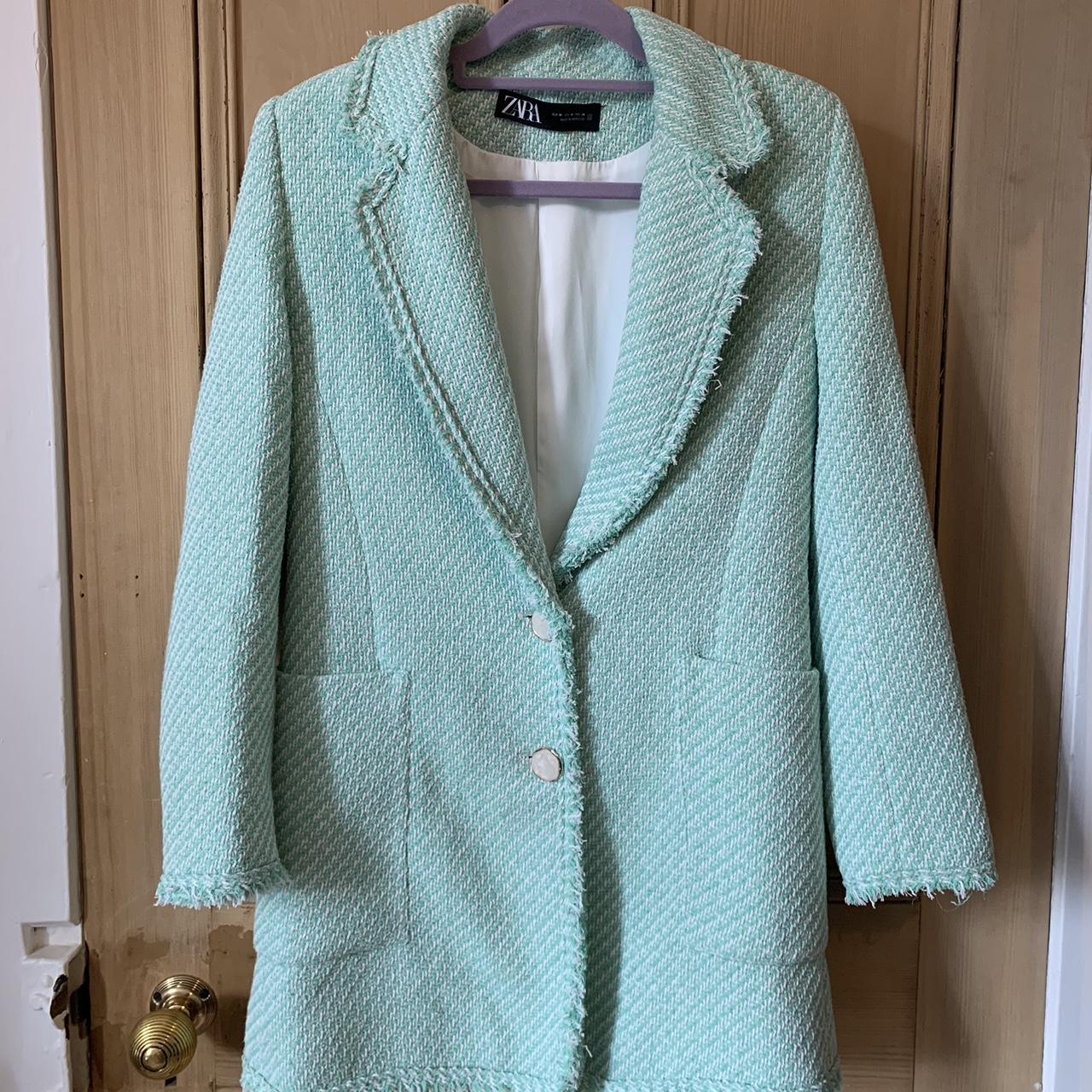 Turquoise hot sale jacket zara