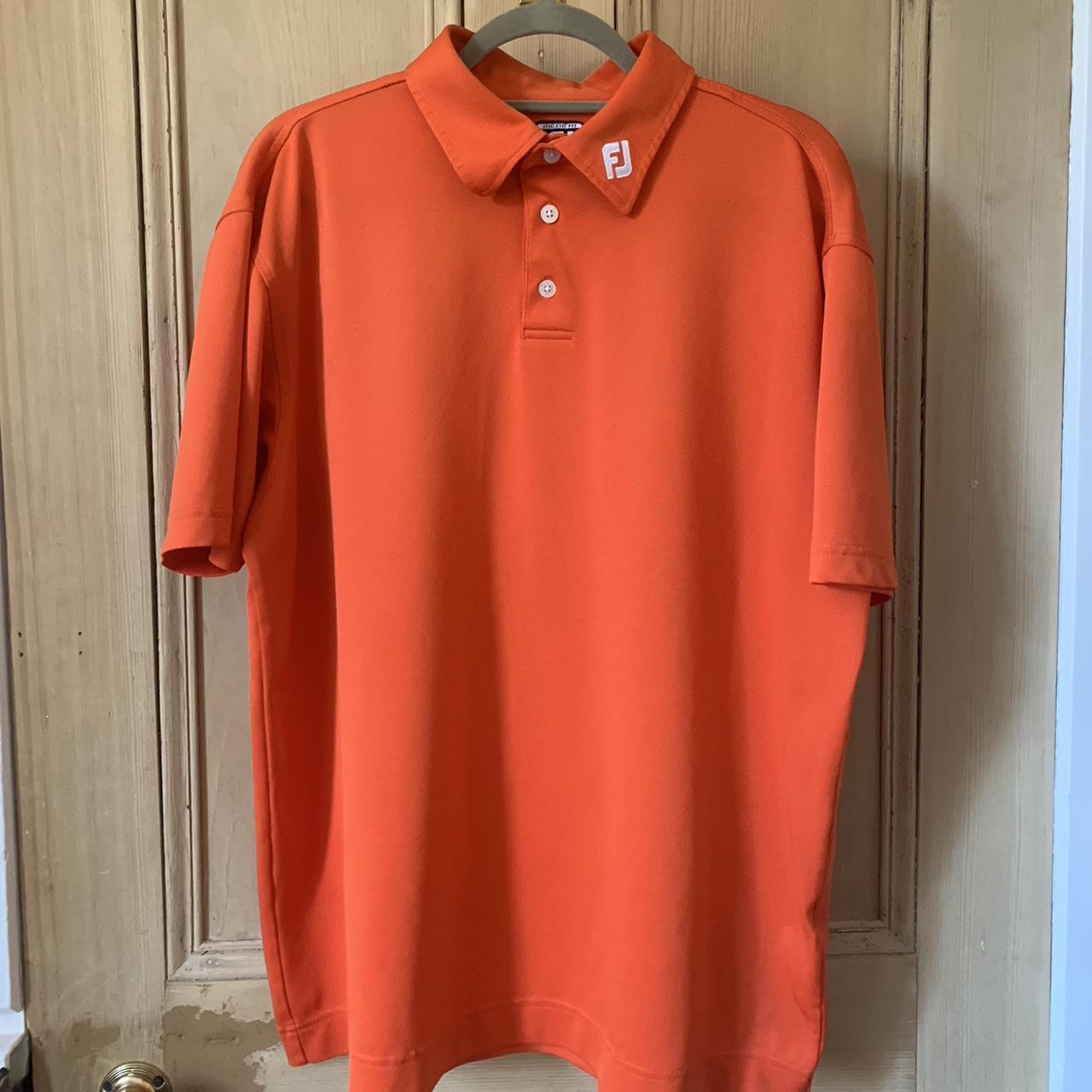 Orange sale golf shirts