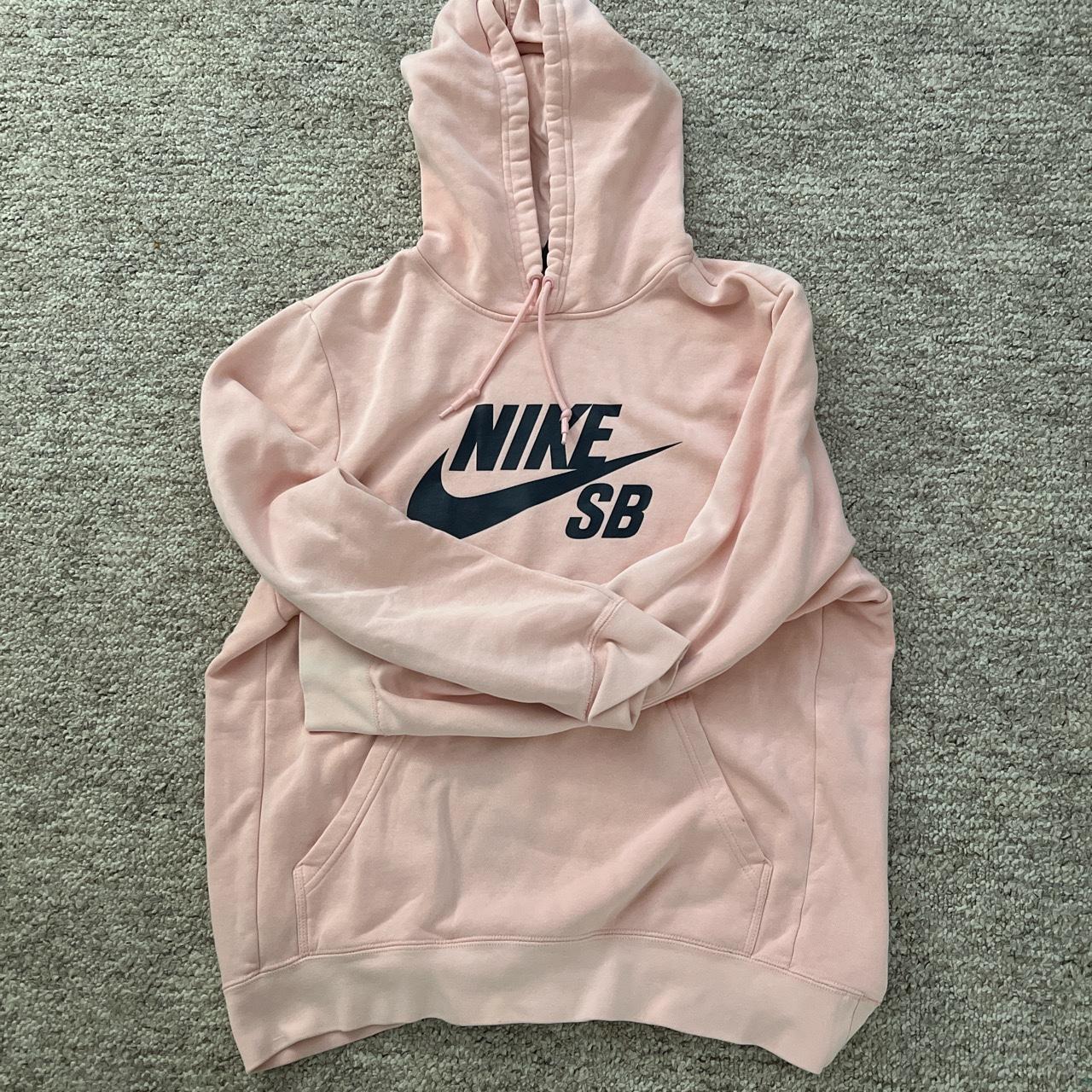 Pink Nike Hoodie About Made in China Condition... Depop