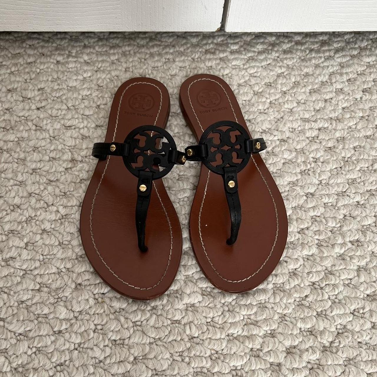 TORY BURCH SANDALS SIZE 6 MINI LOGO toryburch Depop