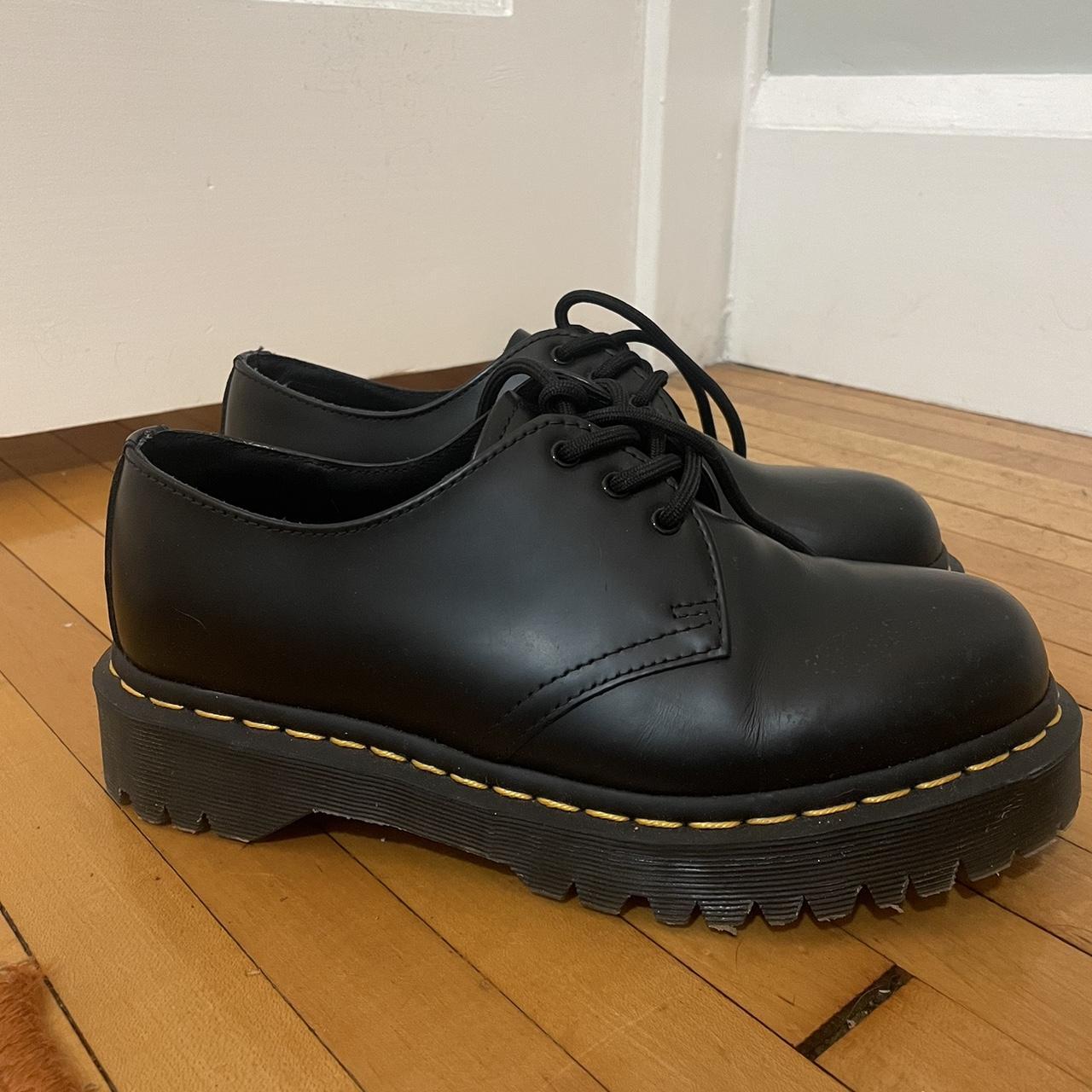 DOC MARTENS 8053 LEATHER PLATFORM CASUAL... - Depop