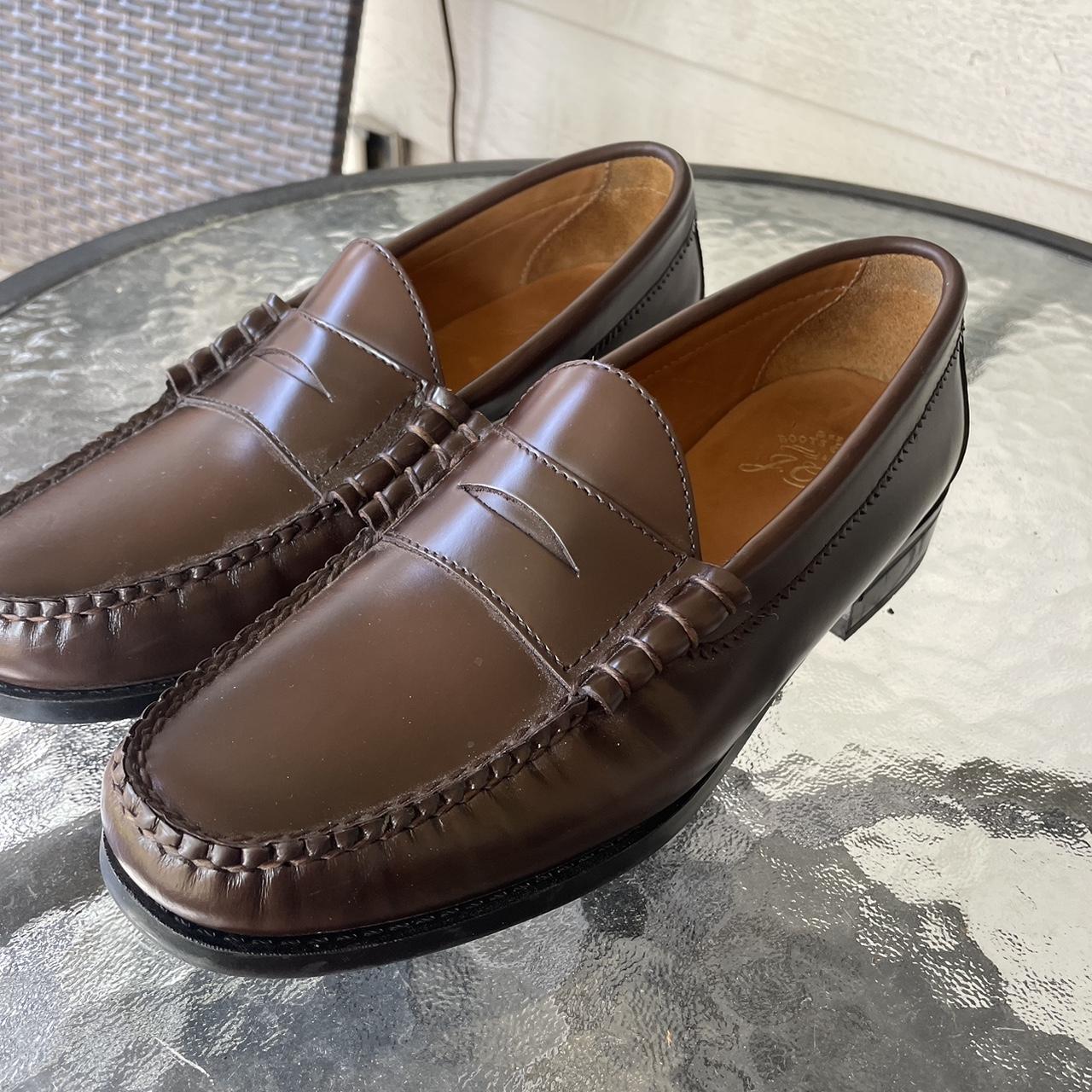 Mens Jcrew Camden Leather Loafer in brown. Size 7.5 - Depop