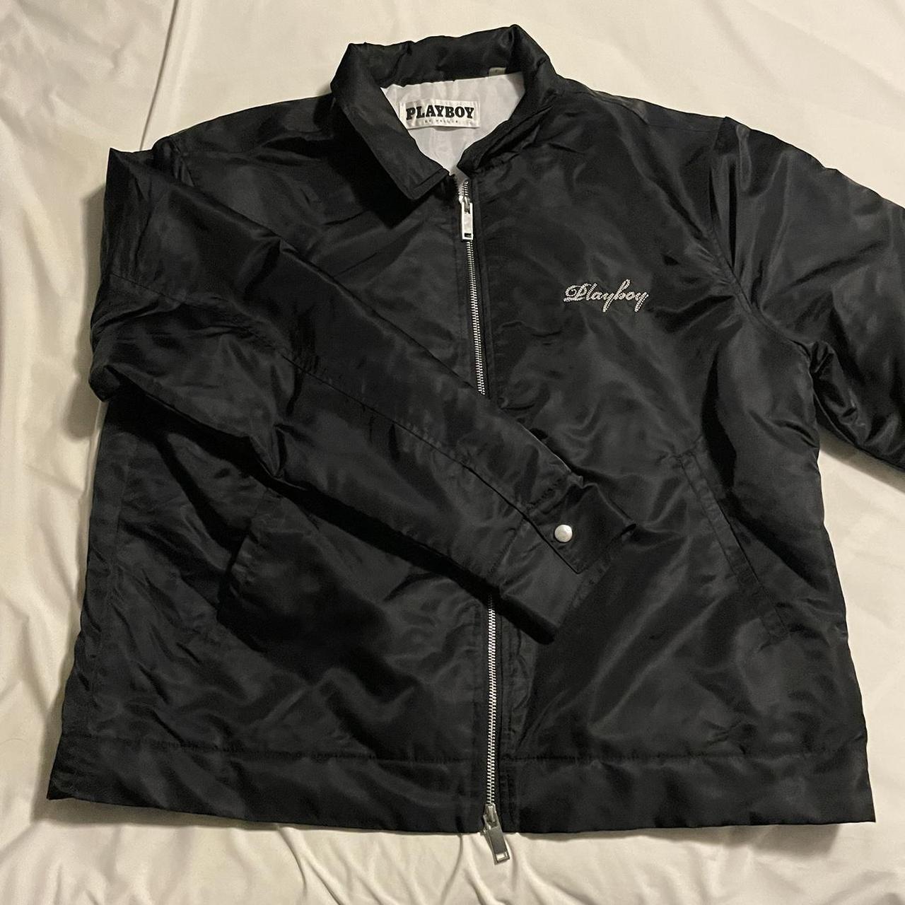mens playboy pacsun bomber jacket size large worn... Depop