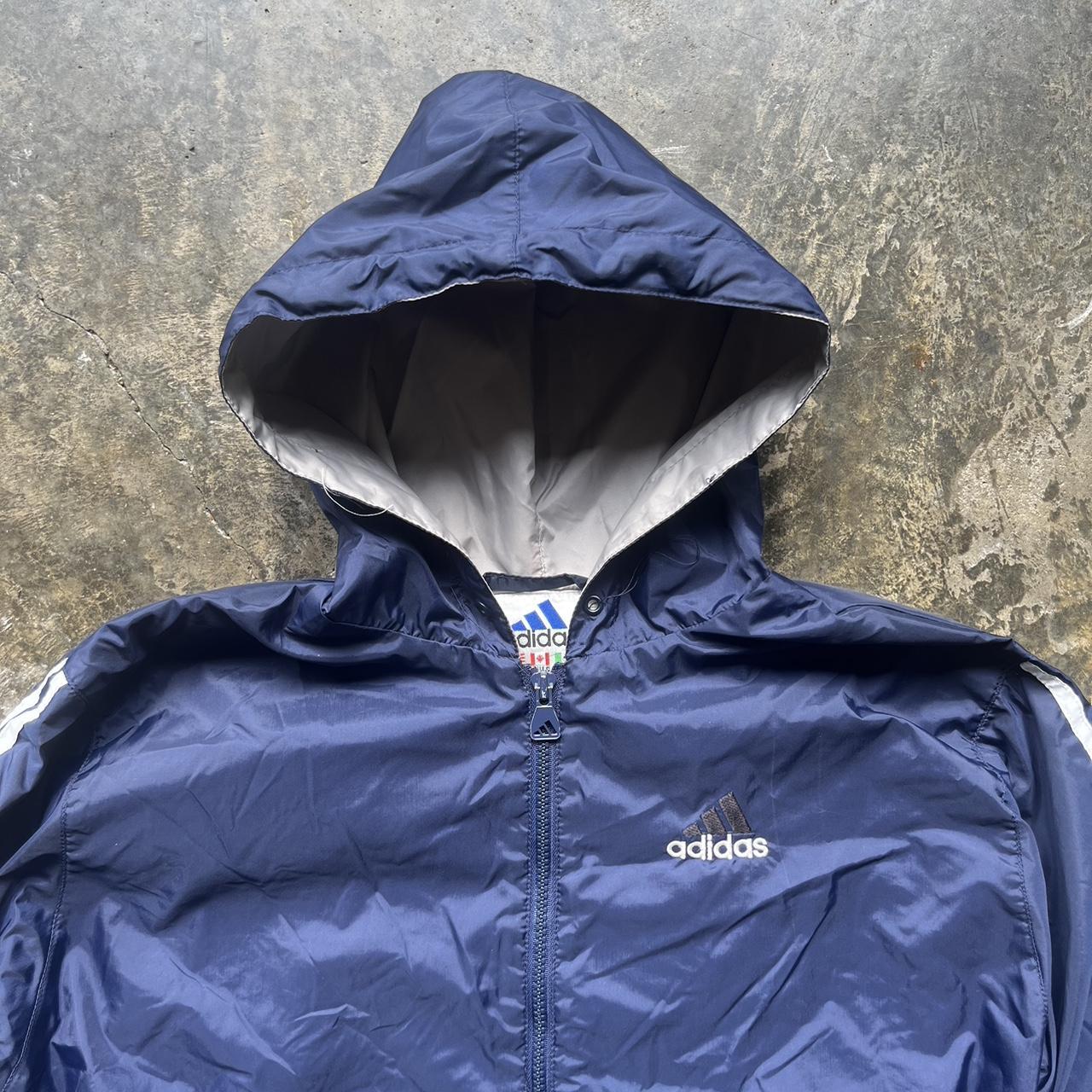 vintage 90s Adidas nylon track jacket -nice fit and | Depop