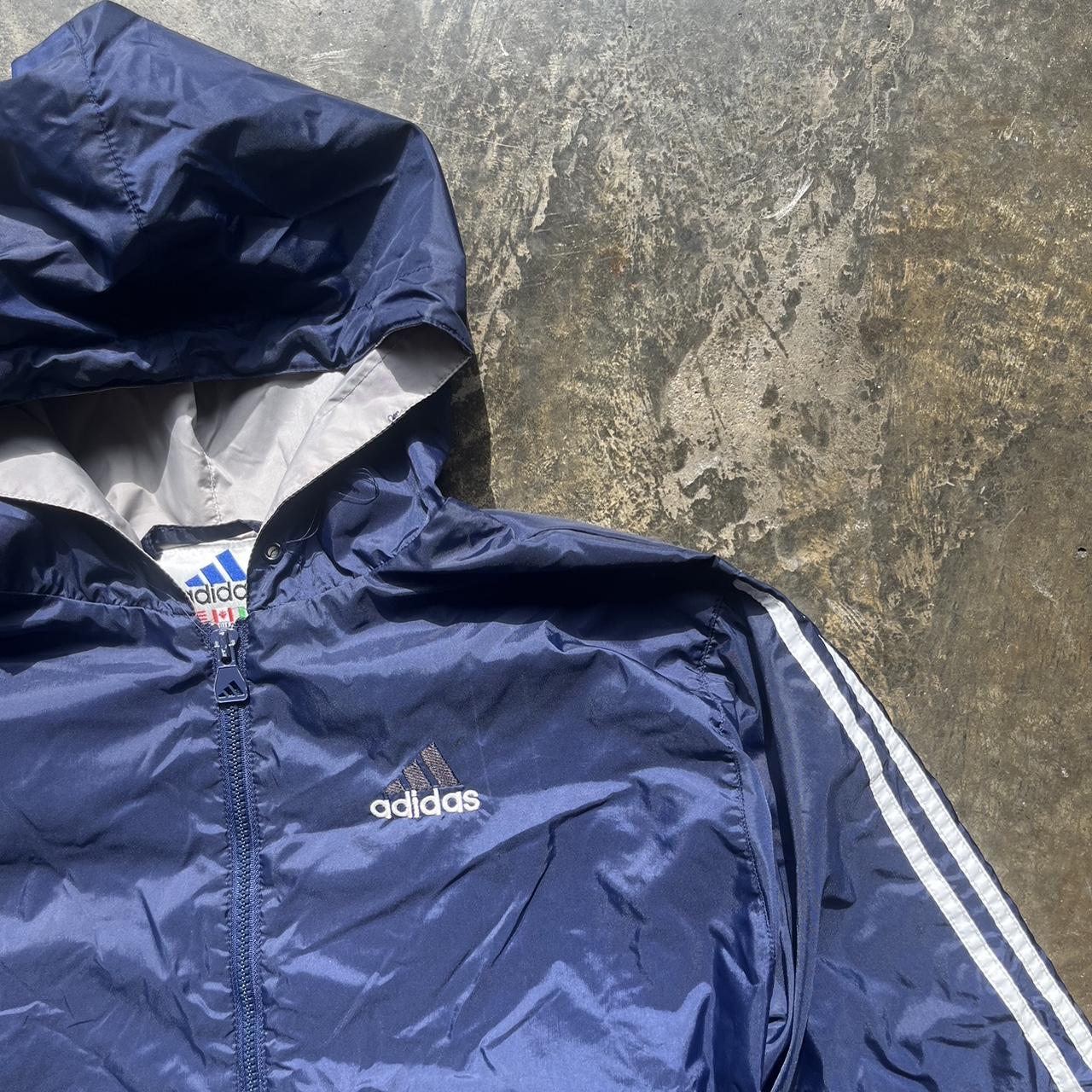 vintage 90s Adidas nylon track jacket -nice fit and | Depop