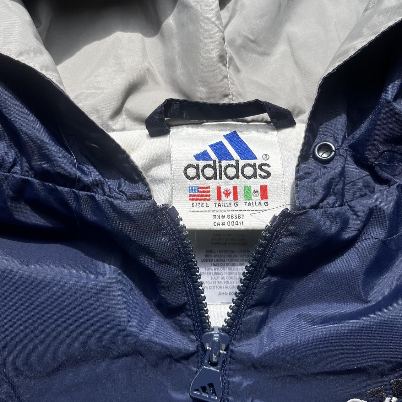 vintage 90s Adidas nylon track jacket -nice fit and | Depop