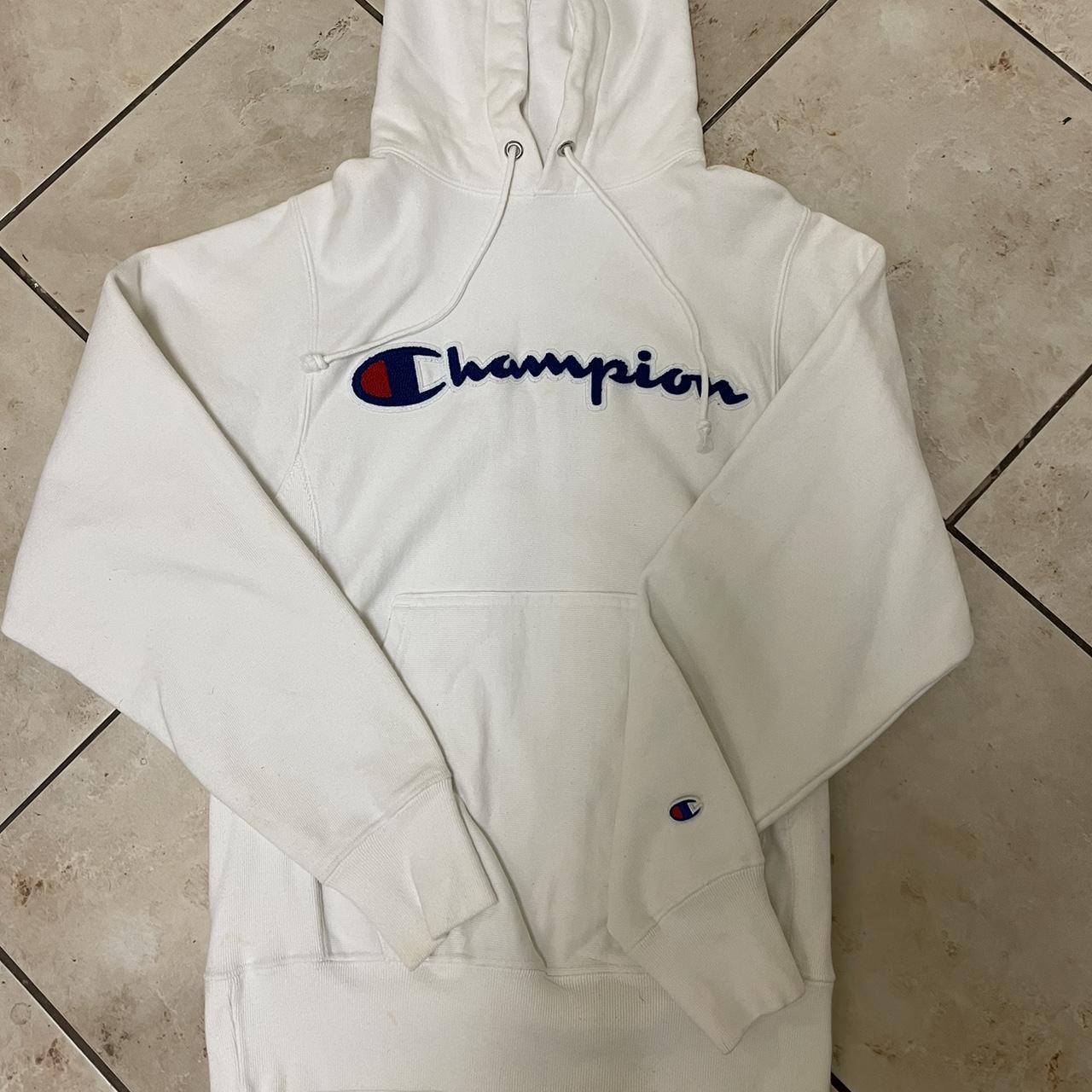 Champion sweater discount mens white xs