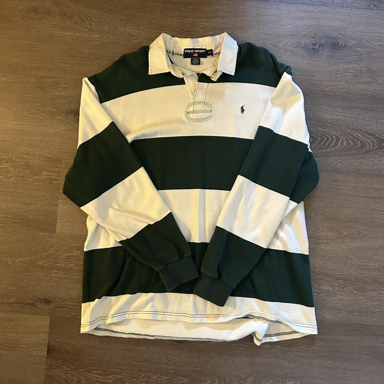 Vintage XL polo sport rugby shirt - Depop