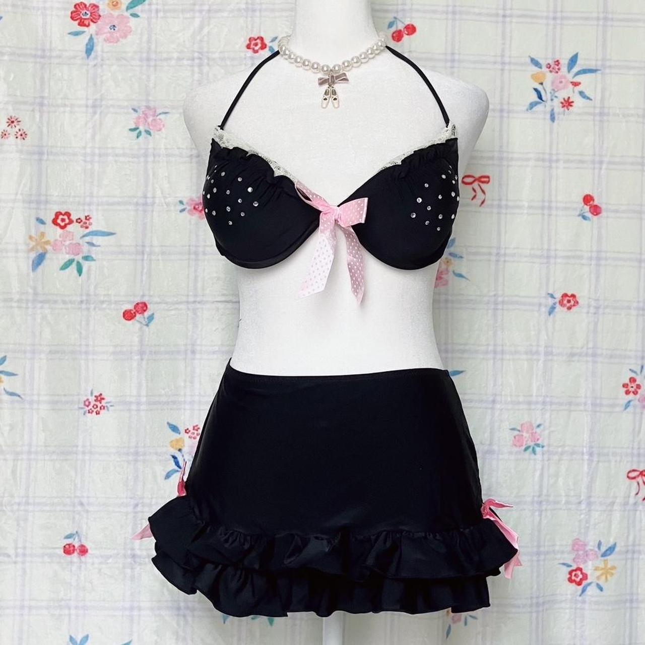 Japanese bikini set grunge gothic lolita dollette 2 | Depop