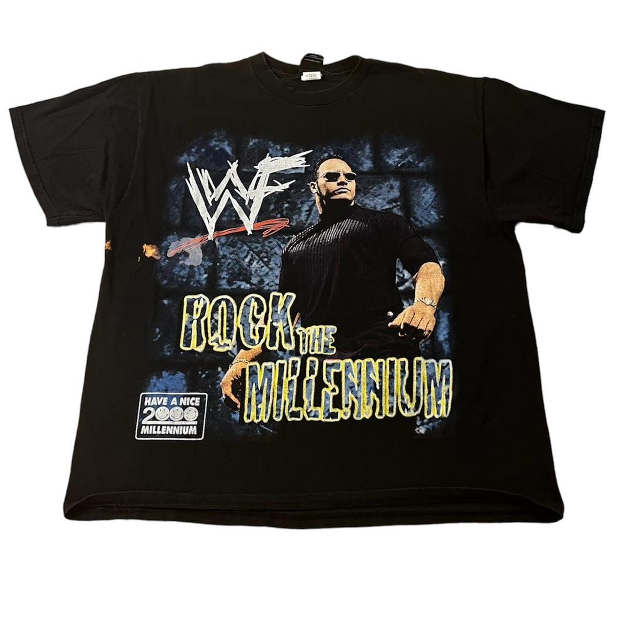 wwe rock t shirt