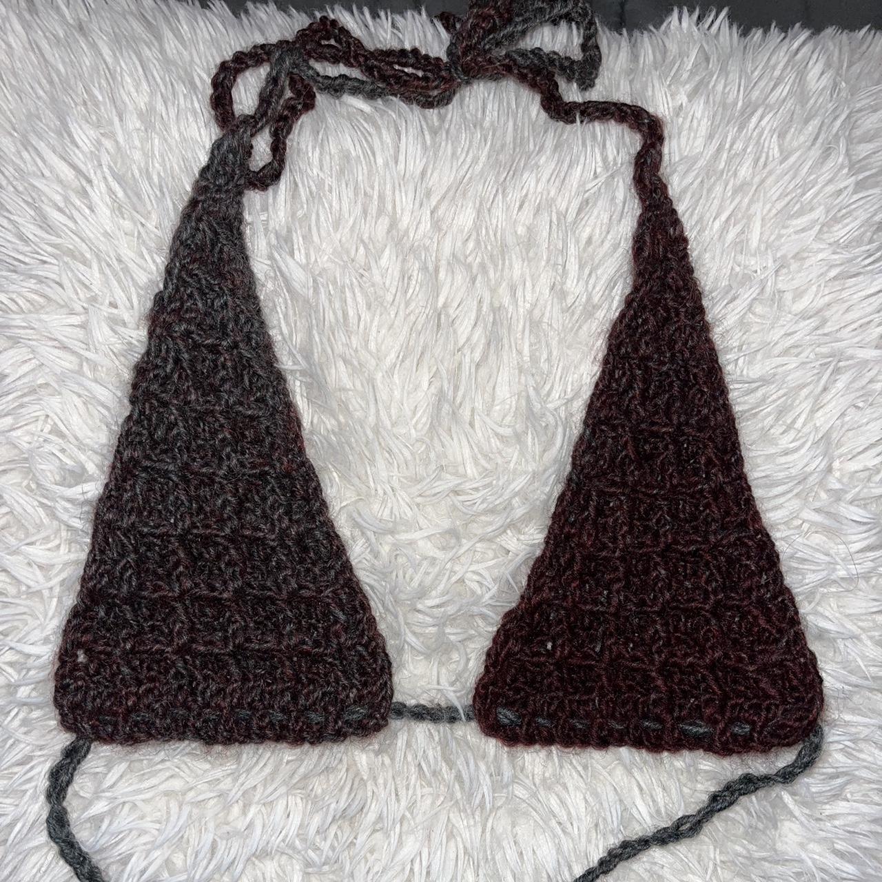 Repost of my crochet bikini waffle halter top!!... - Depop