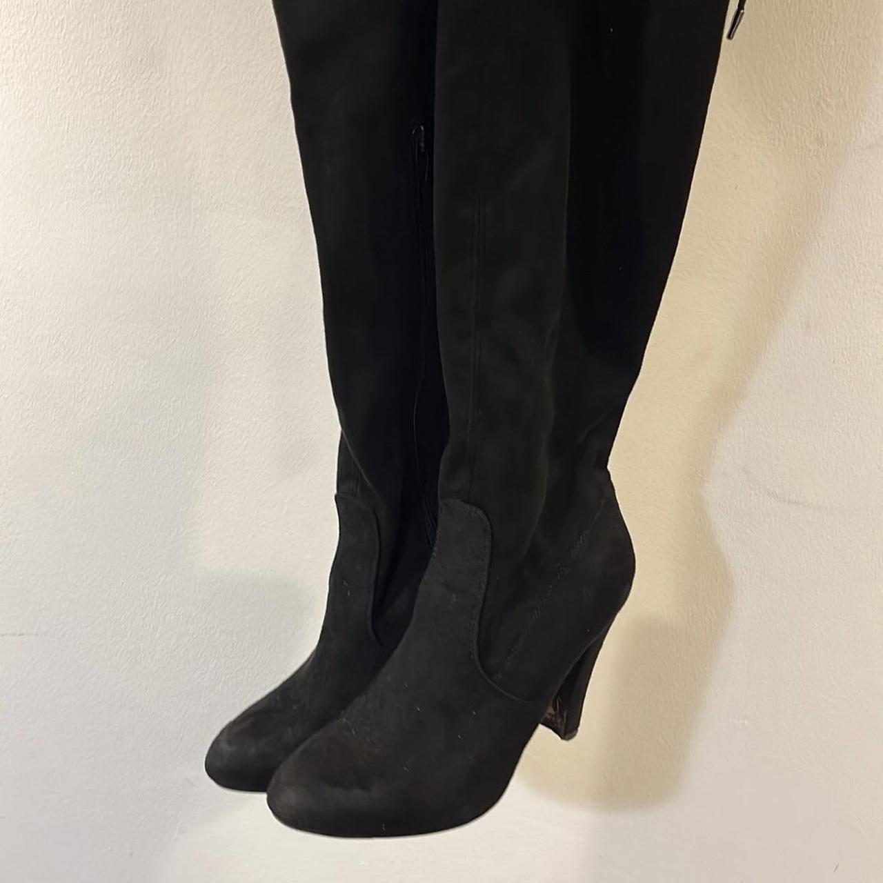 Forever 21 Women's Black Boots Depop