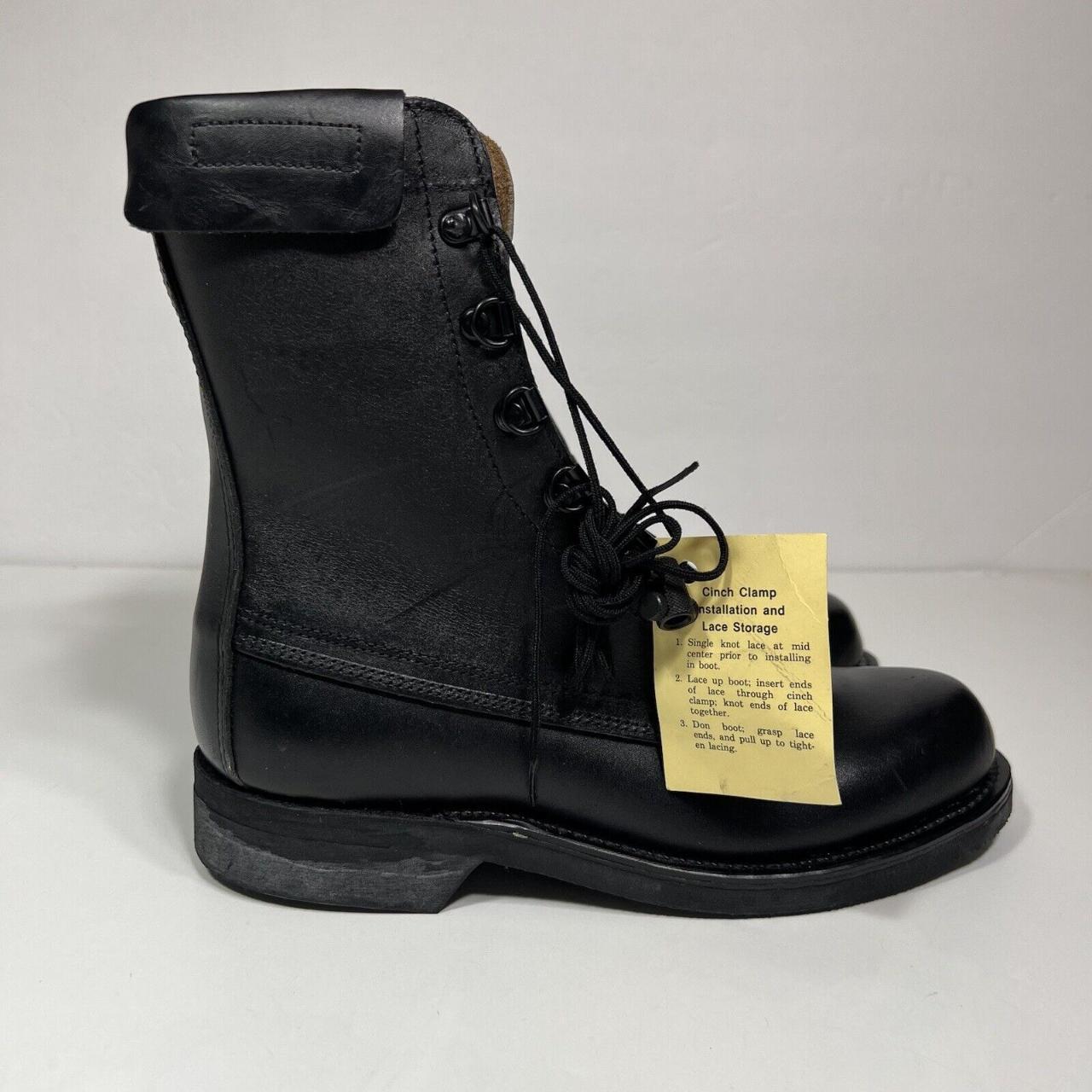 VTG 90s Addison Shoe Company Black Combat Boots Mens | Depop