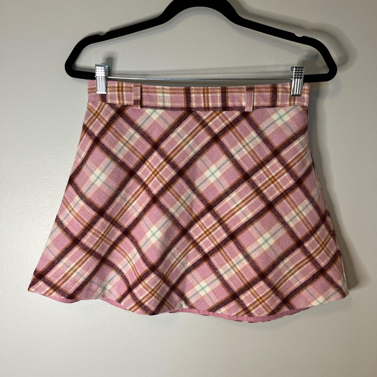 Pink plaid 2025 skirt forever 21