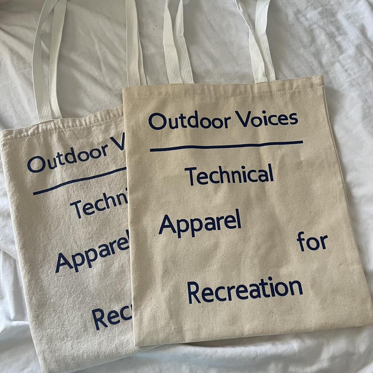 outdoor voices tote bag x 2. they seem to be... - Depop